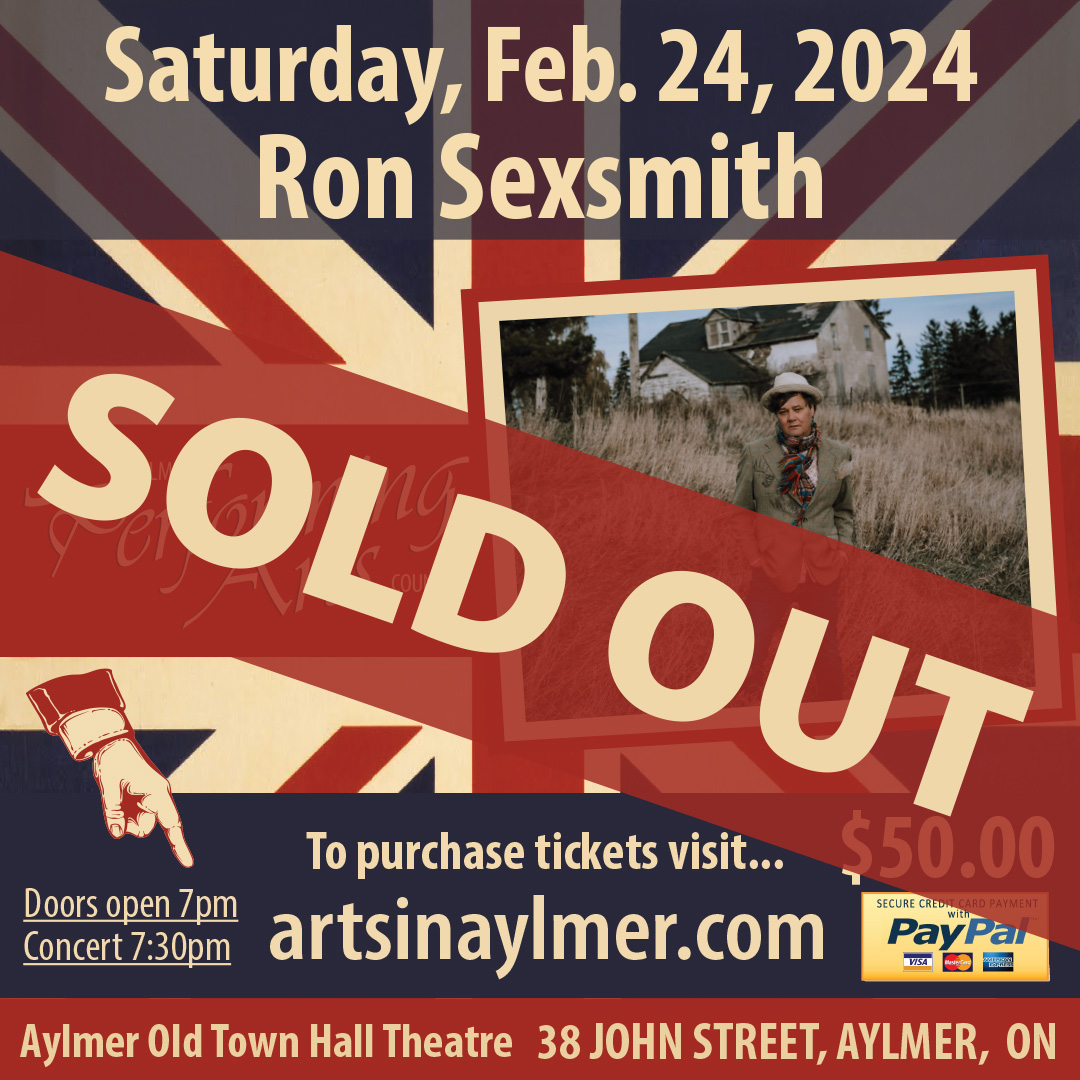 SOLD OUT Feb 24 2024 - Ron Sexsmith
